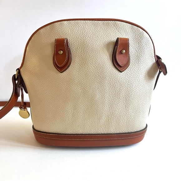 DOONEY & BOURKE Leather Crossbody or Shoulder Bag, White and Brown - Picture 6 of 13